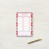 Leuke eenvoudige kerstster notities Planner Organi Post-it® Notes (Op bureau)