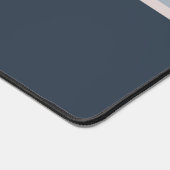 Leuke Eenvoudige Moderne Initialen Monogram Blauw Bureaumat (Hoek)