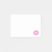 Leuke Eenvoudige Roze Kus Post-it® Notes (Voorkant)