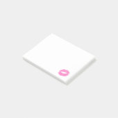 Leuke Eenvoudige Roze Kus Post-it® Notes (Schuin)