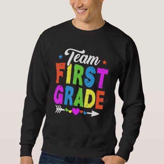 Leuke eerste klas team leraar student Kinder terug Trui (Voorkant)