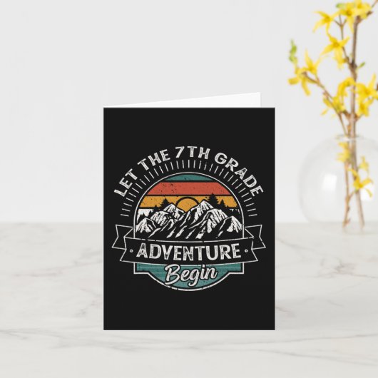 Leuke eerste schooldag kaart (Gele Bloem)