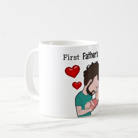 Leuke eerste Vaderdag Mok (Voorkant links)