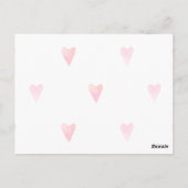 Leuke eerste verjaardagsuitnodiging  briefkaart (Achterkant)