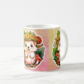 Leuke egel bloemenmok koffiemok (Voorkant rechts)