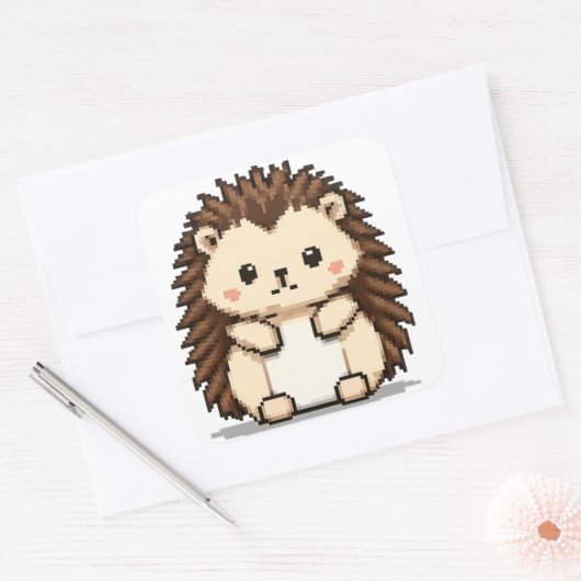 Leuke egel sticker (Envelop)