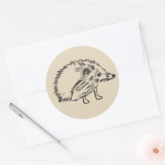 Leuke egel tekening Sticker (Envelop)