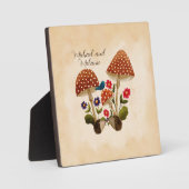 Leuke egels met bloemen en paddenstoelen fotoplaat (Voorkant)