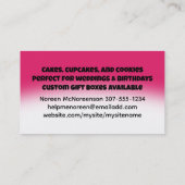 Leuke eieren bakgereedschap bakkerij banketbakker visitekaartje (Achterkant)