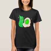 Leuke eieren Ham Smile Gezicht Brunch Ontbijtkostu T-shirt (Voorkant)