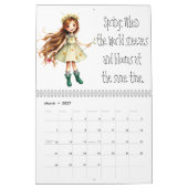 Leuke & eigenzinnige cartoonmeisjes kalender (Mar 2027)