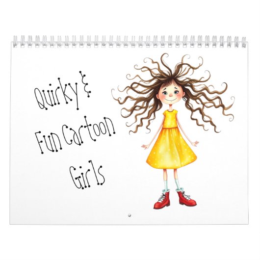 Leuke & eigenzinnige cartoonmeisjes kalender (Hoes)