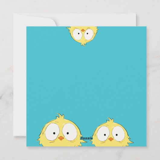 Leuke eigenzinnige "Happy Easter You Crazy Chicken Feestdagenkaart (Achterkant)