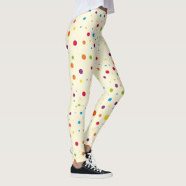 Leuke eigenzinnige stippen leggings