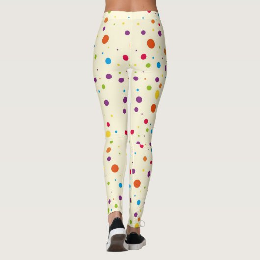 Leuke eigenzinnige stippen leggings (Achterkant)
