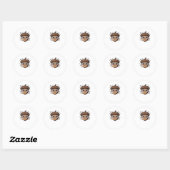 Leuke eikel Classic T-Shirt Ronde Sticker (Vel)