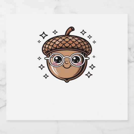 Leuke eikel Classic T-Shirt Sparkling Wijnetiket (Enkel label)