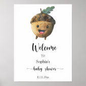 Leuke eikel - Welkom baby shower Poster (Voorkant)