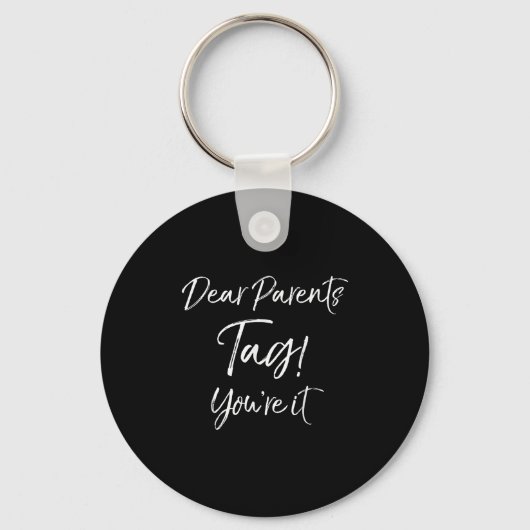 Leuke Einde School Citaat Laatste Dag Beste Ouders Sleutelhanger (Voorkant)