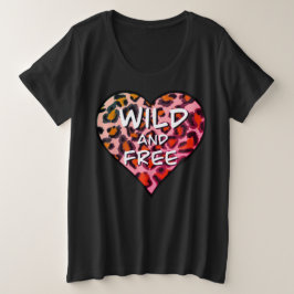 Leuke elegante roze luipaard cheetah print grote maat t-shirt