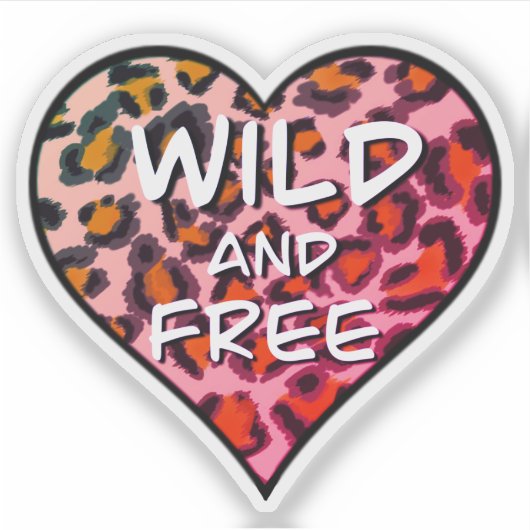 Leuke elegante roze luipaard cheetah print sticker (Voorkant)