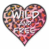 Leuke elegante roze luipaard cheetah print sticker (Voorkant)