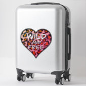 Leuke elegante roze luipaard cheetah print sticker (Koffer)