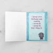 Leuke Elephant Verlaat Verjaardag Kaart (Binnen)