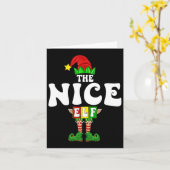 Leuke Elf Familie Kerst Matching Pyjama Elf Squ Kaart (Gele Bloem)
