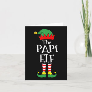 Leuke Elf Kerst Pyjama Familie Kaart