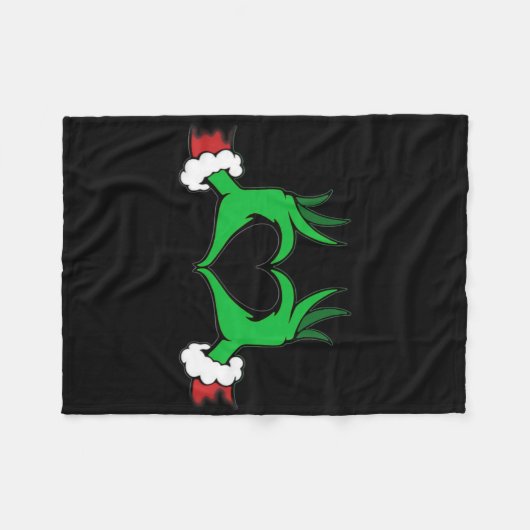 Leuke Elf Kerstmis  Fleece Deken (Voorkant (Horizontaal))