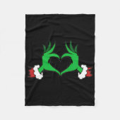 Leuke Elf Kerstmis  Fleece Deken (Voorkant)