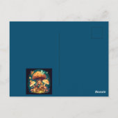 Leuke elfjes spelen met een paddenstoeltje briefkaart (Achterkant)