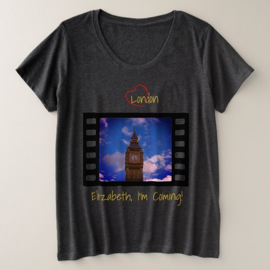 Leuke Elizabeth Tower - Big Ben Grote Maat T-shirt (Design voorkant)