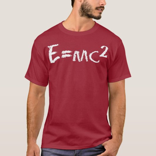 Leuke EMC2 vergelijking Einstein Physics Relativit T-shirt (Voorkant)