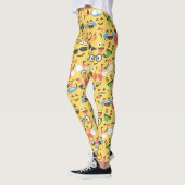 leuke emoji liefde hoort een glimlach van een kus leggings (Links)