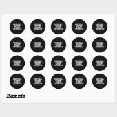 Leuke emotionele ondersteuning Hazmat-technicus th Ronde Sticker (Vel)