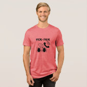 Leuke en aanstekelijke Tick-Talk | Tekens | Telefo Tri-Blend Shirt (Voorkant volledig)