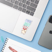 Leuke en aparte sticker (Laptop met iPhone)