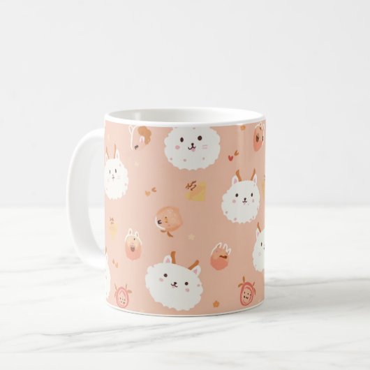 Leuke en  bunny cup koffiemok (Voorkant links)