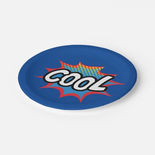 Leuke en coole Pop kunst Papieren Bordje (Gekanteld)