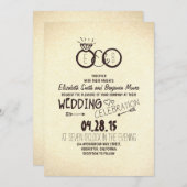 Leuke en creatieve huwelijksuitnodigingen kaart (Voorkant / Achterkant)