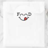 leuke en creatieve stickers voor voedselliefhebber (Tas)