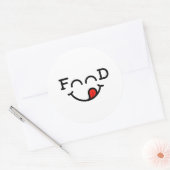 leuke en creatieve stickers voor voedselliefhebber (Envelop)