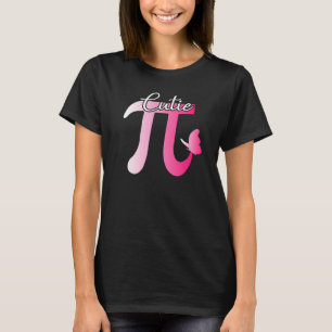 Leuke en cutie pi Wiskunde taart vlinder Schattige T-shirt