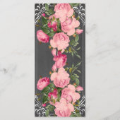 Leuke en elegante bruiloft menukaart (Achterkant)