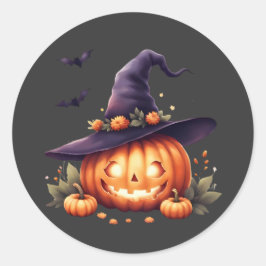 Leuke en eng Halloween sticker – Pompoen
