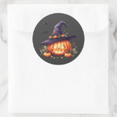Leuke en eng Halloween sticker – Pompoen (Tas)
