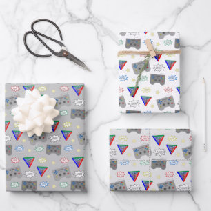 Leuke en Fancy 3 System Gamer Inpakpapier Vel