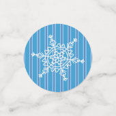 Leuke en Fancy Blauwe Sneeuwvlok Confetti (Kleine voorkant)
